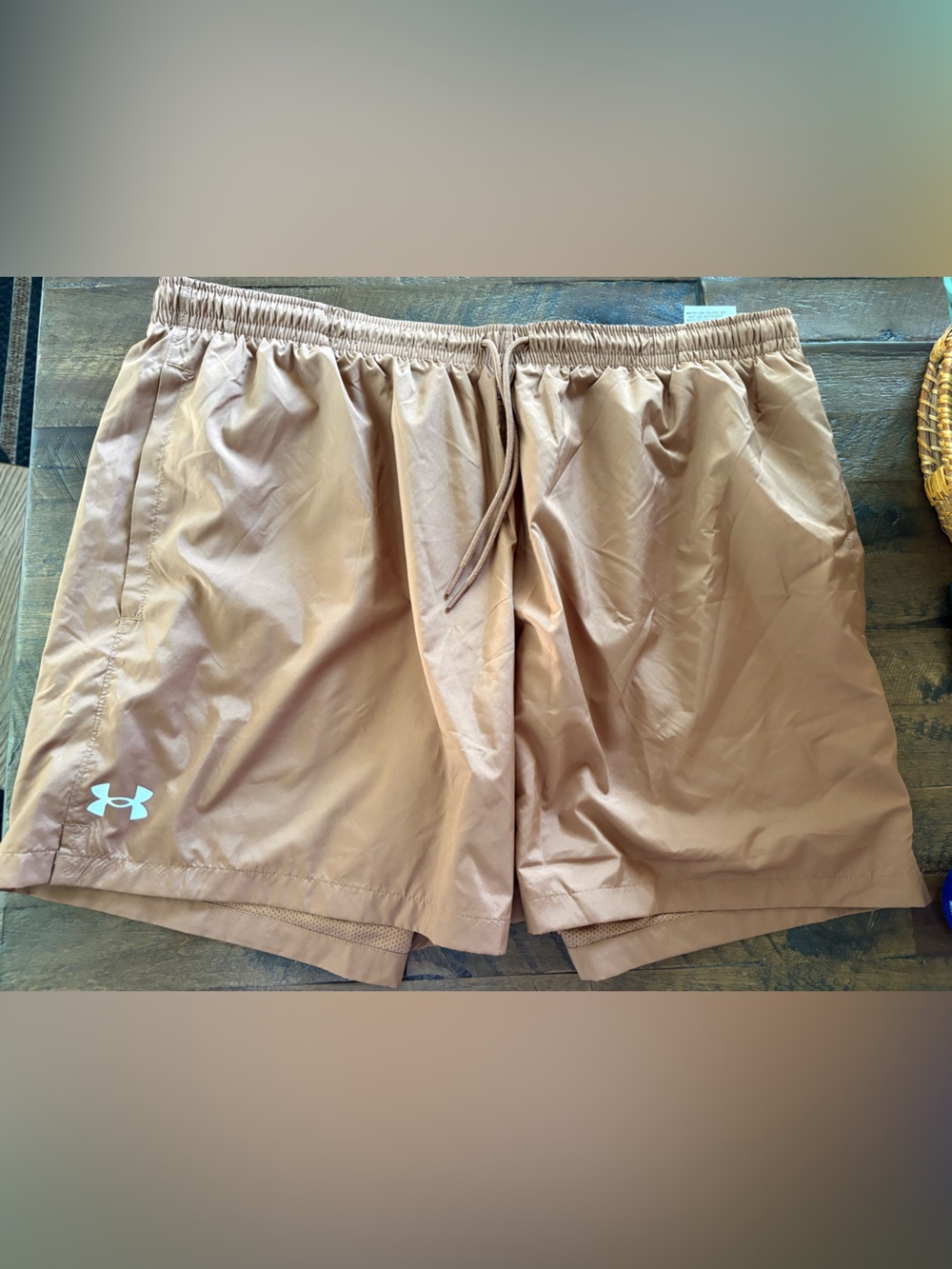 Under Armour Men's Light Brown Athletic Shorts